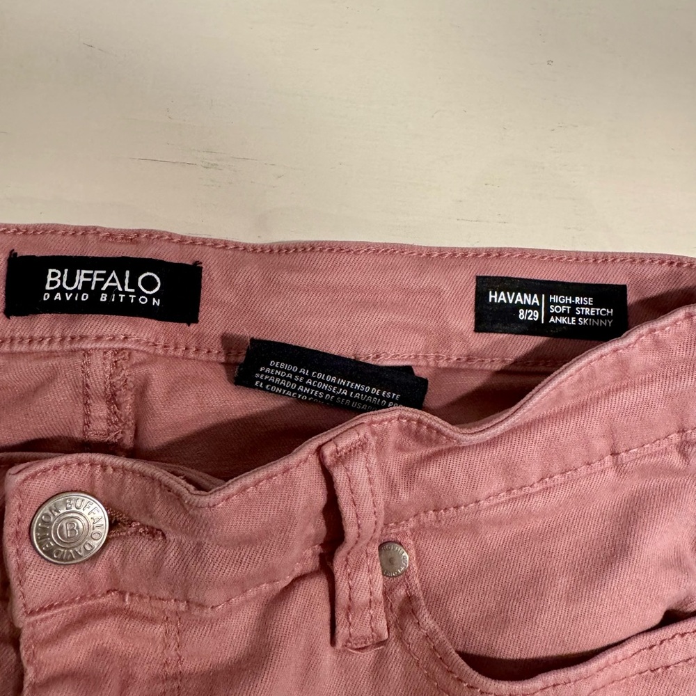 Buffalo David Bitton Pink Denim Jeans - Picture 3 of 3